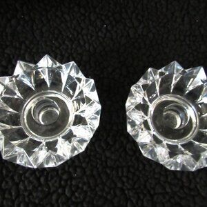 Starburst Crystal Candlesticks.